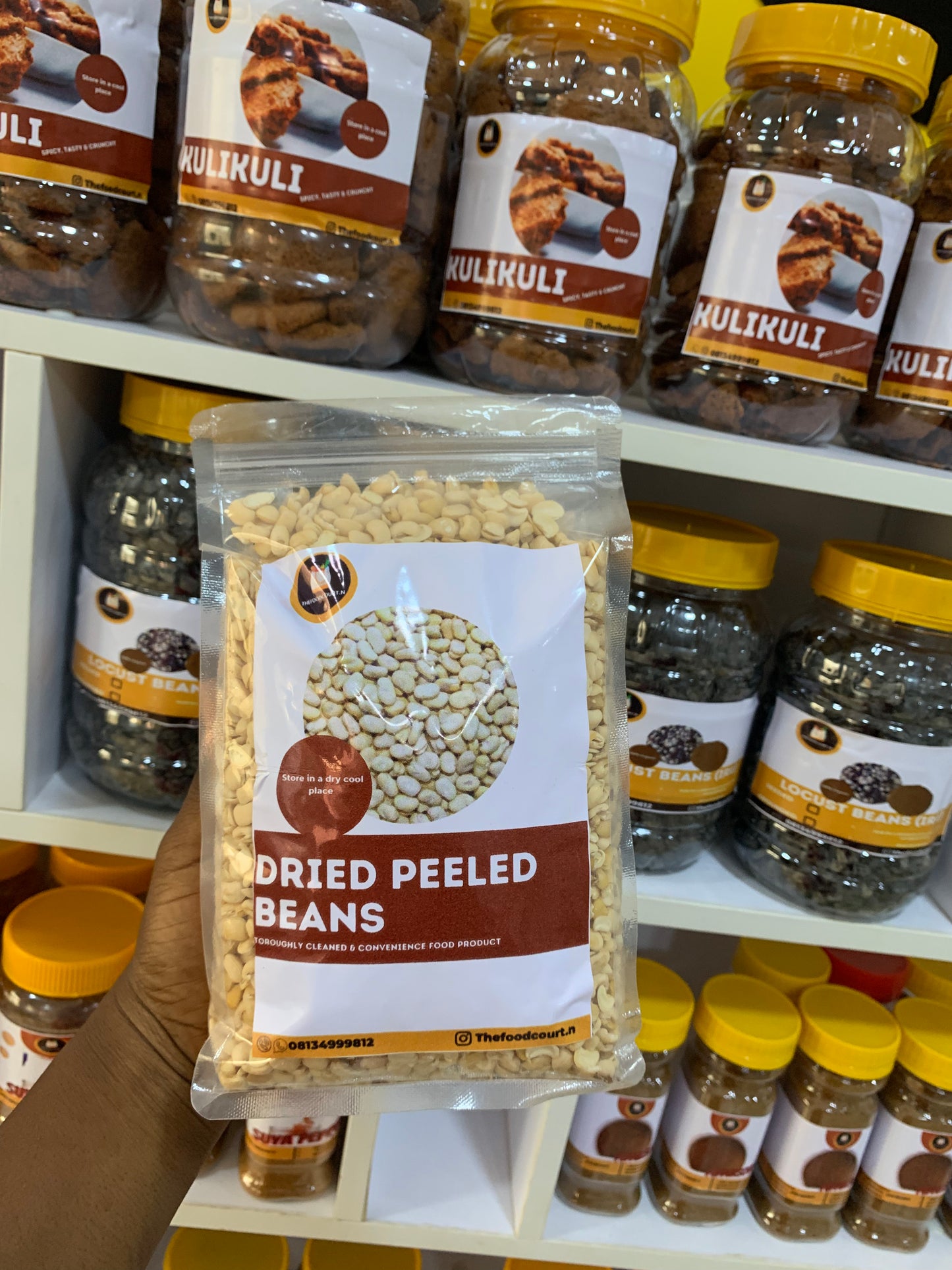 Dried peeled beans