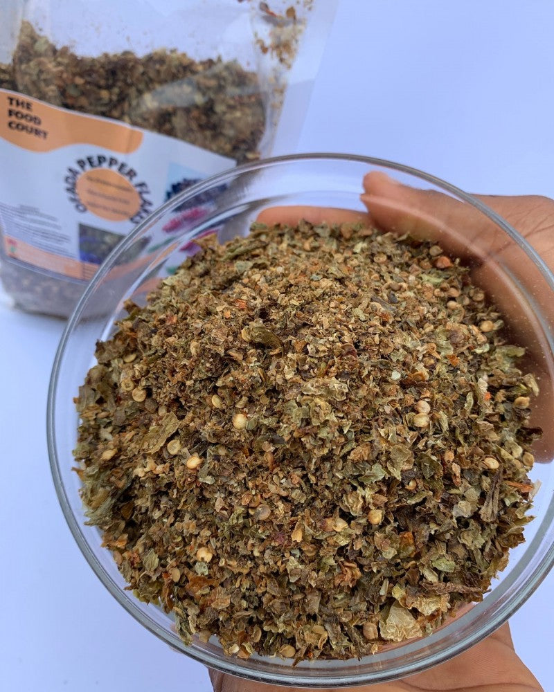 Ofada Pepper flakes(green)